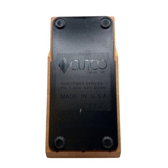 Cutco 6-Slot Wood Knife Block Made In USA - Picture 3 of 3